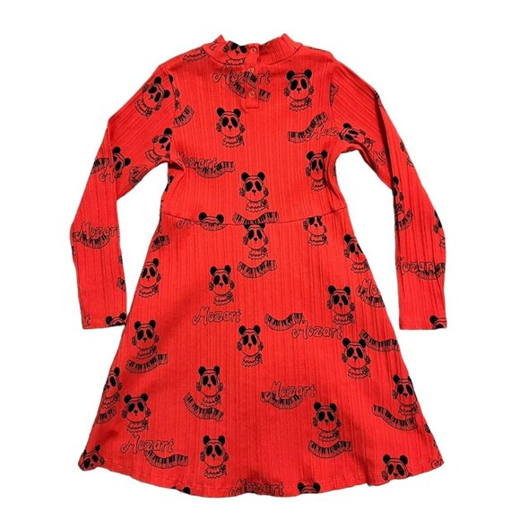 Mini Rodini 8-9Y Red Mozart Panda Dress - Picture 3 of 6